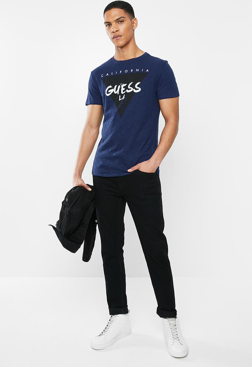 GUESS - Short sleeve guess california tee - blue