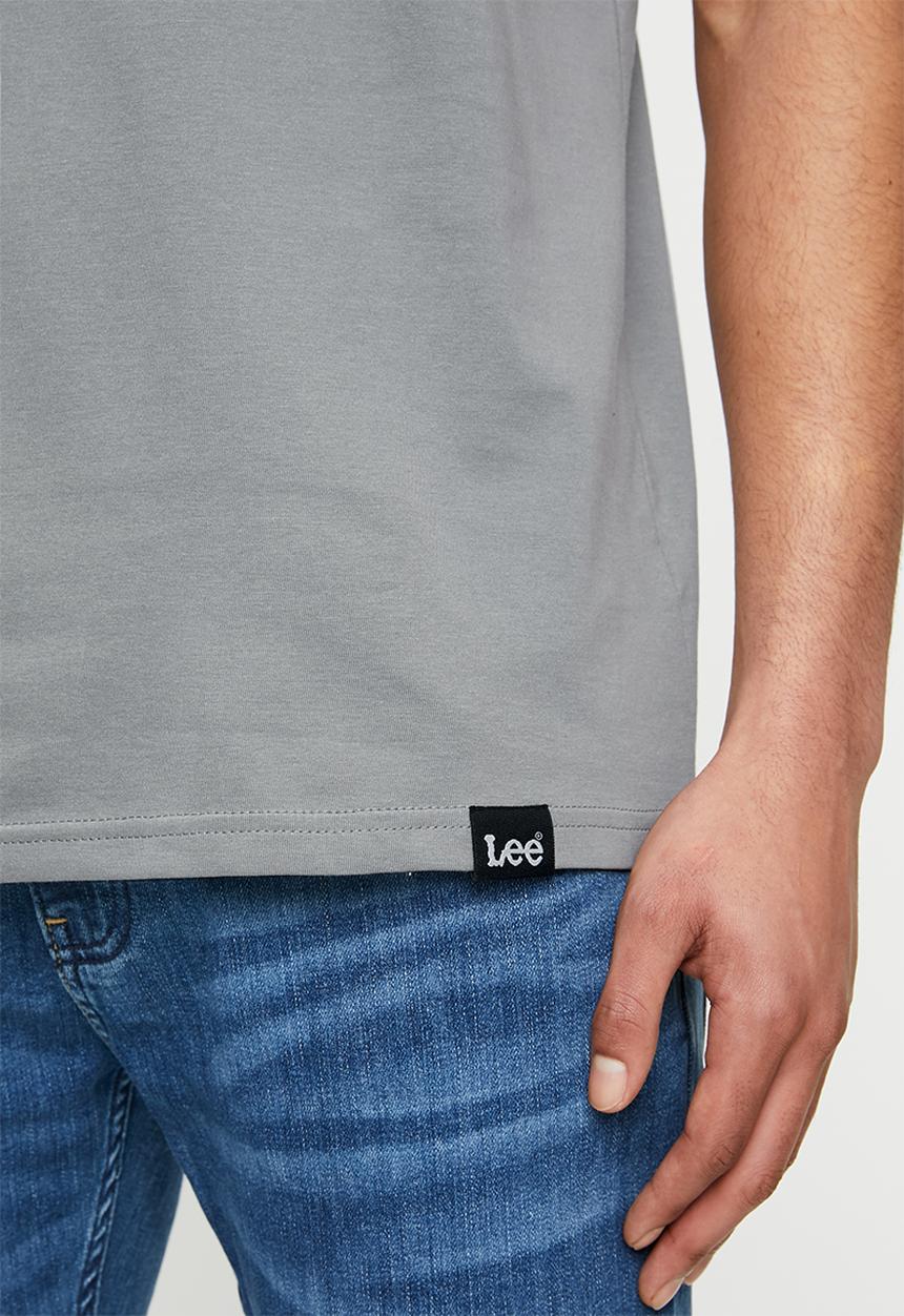 Lee  - Classic  logo tee - grey 