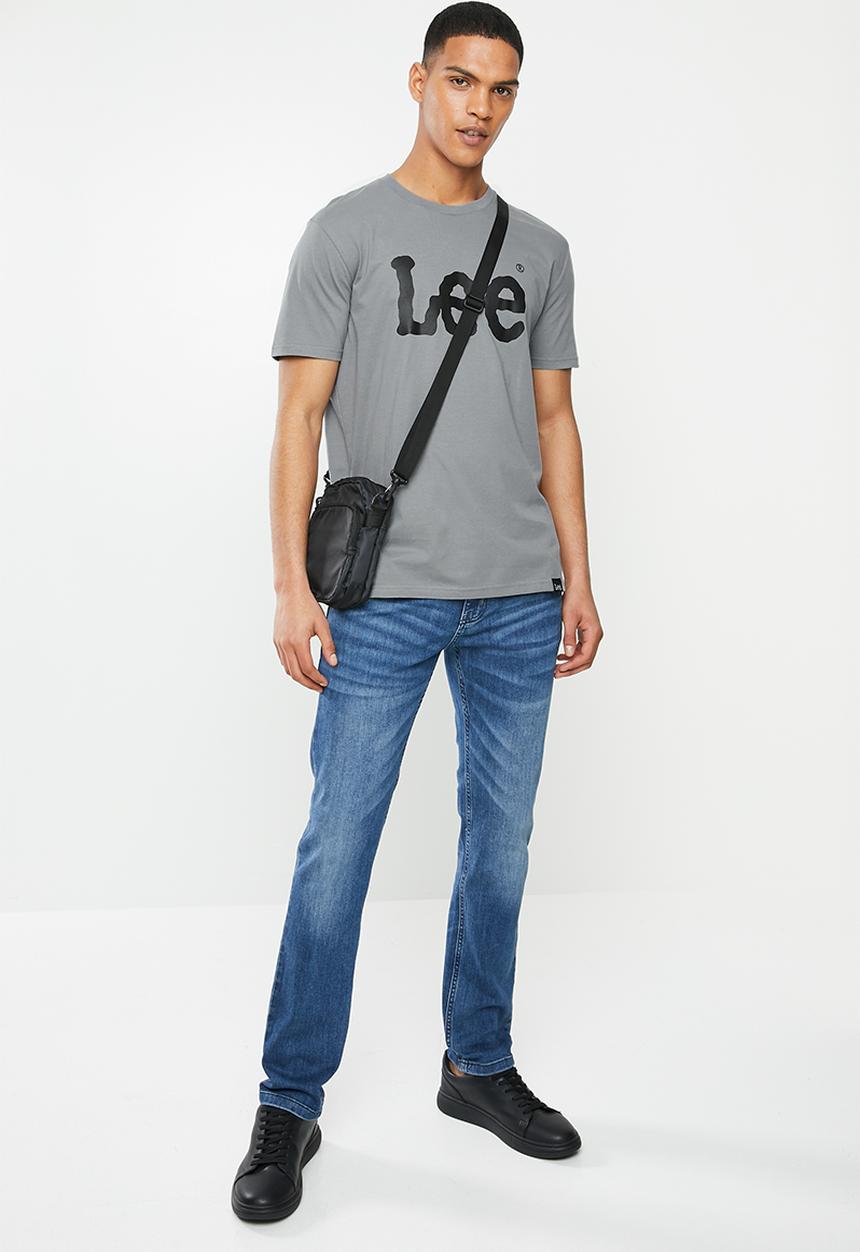Lee  - Classic  logo tee - grey 