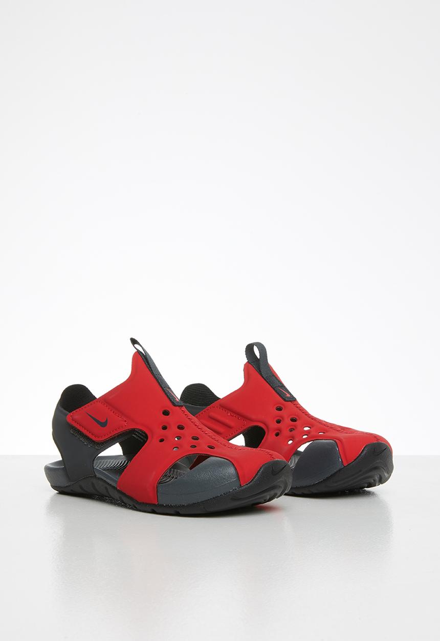 Nike - Boys' Nike sunray protect 2 (ps) preschool sandal - red & black