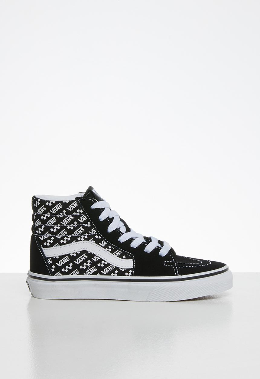 Vans - Uy sk8-hi - tez - (logo repeat) black & true white