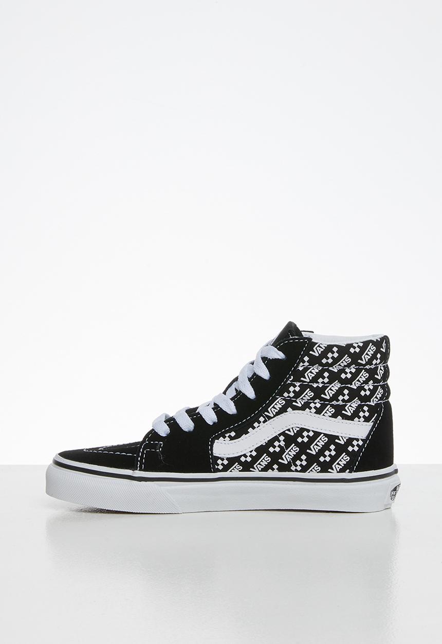 Vans - Uy sk8-hi - tez - (logo repeat) black & true white