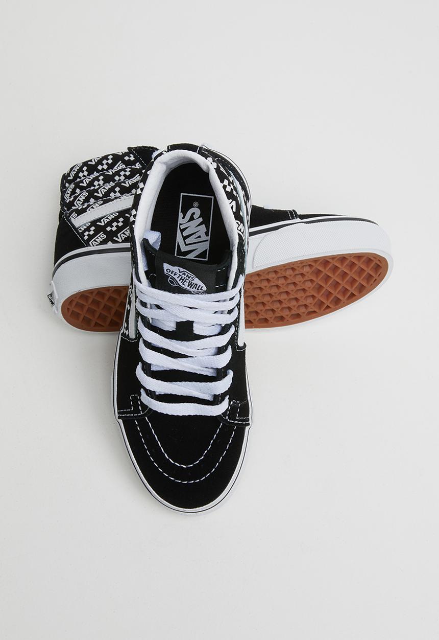 Vans - Uy sk8-hi - tez - (logo repeat) black & true white