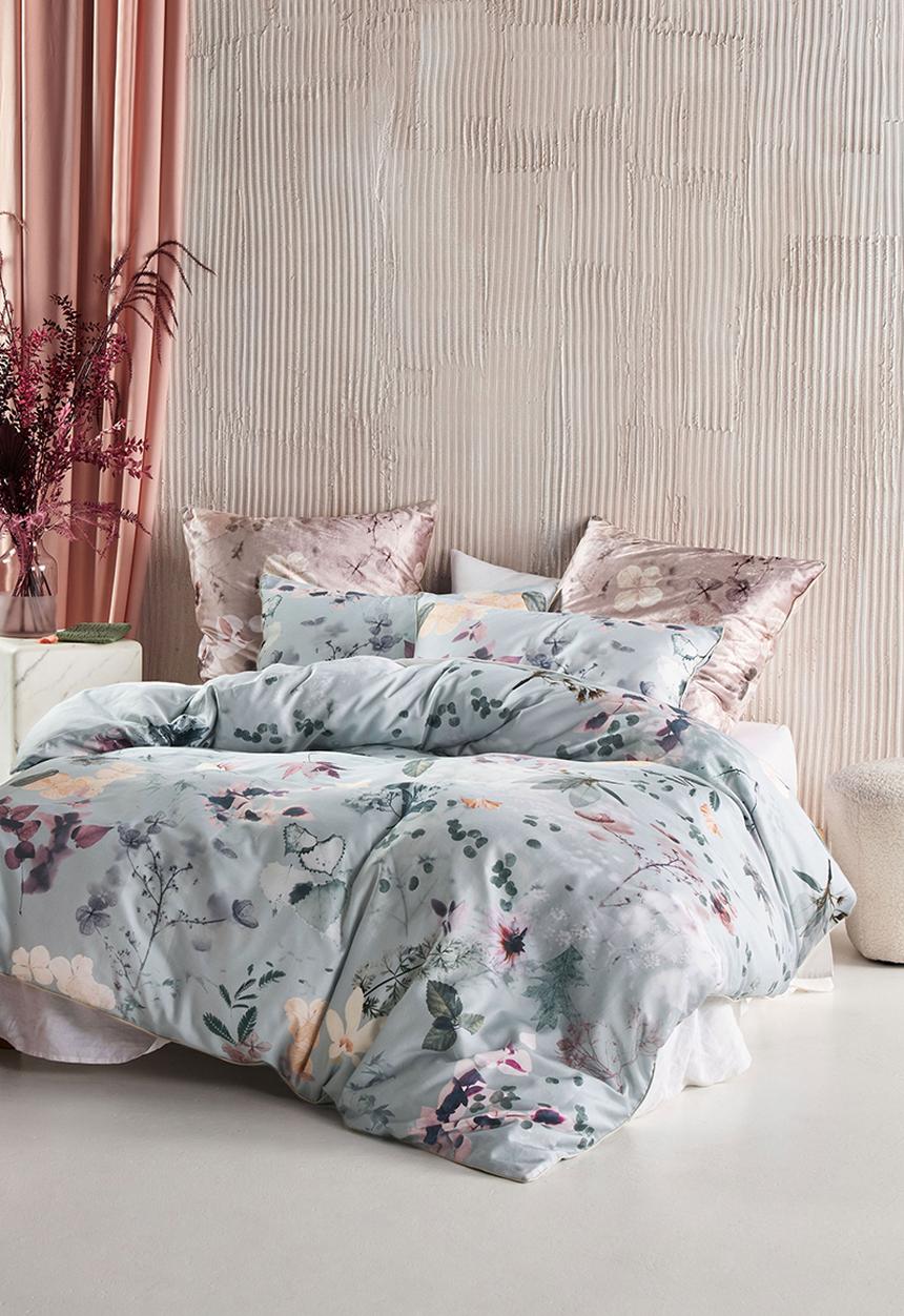 Linen House - Azalea duvet cover set - stillwater