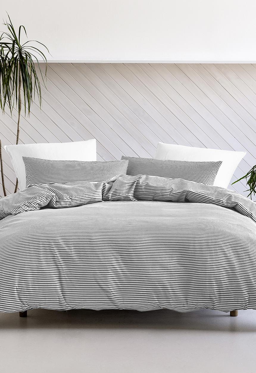 Linen House - Oria duvet cover set - graphite