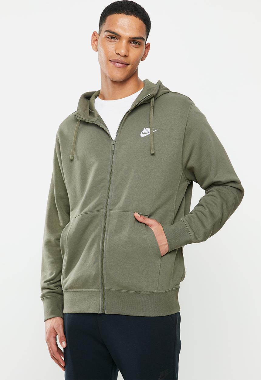 Nike - Nsw club full zip hoodie - khaki