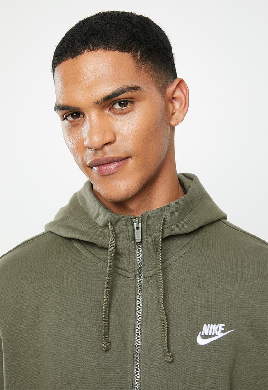 Nike - Nsw club full zip hoodie - khaki
