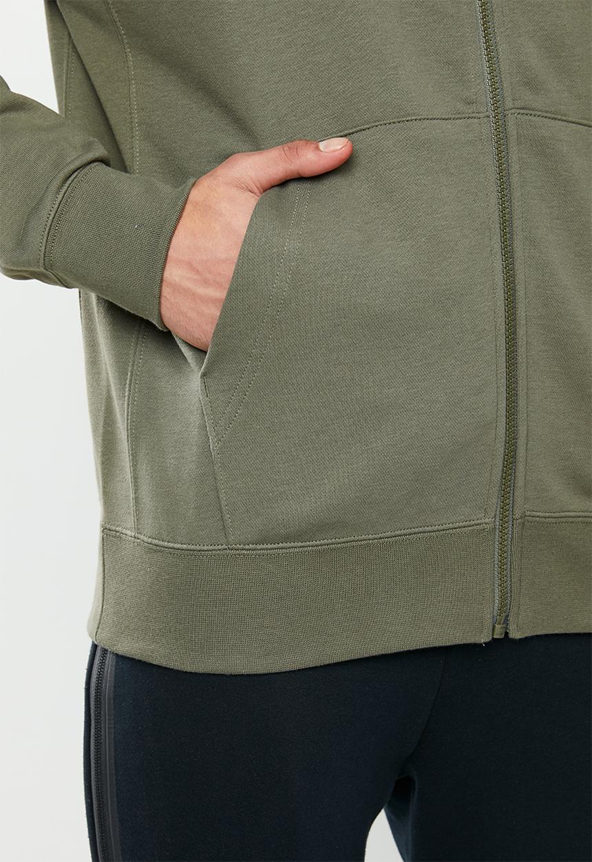 Nike - Nsw club full zip hoodie - khaki
