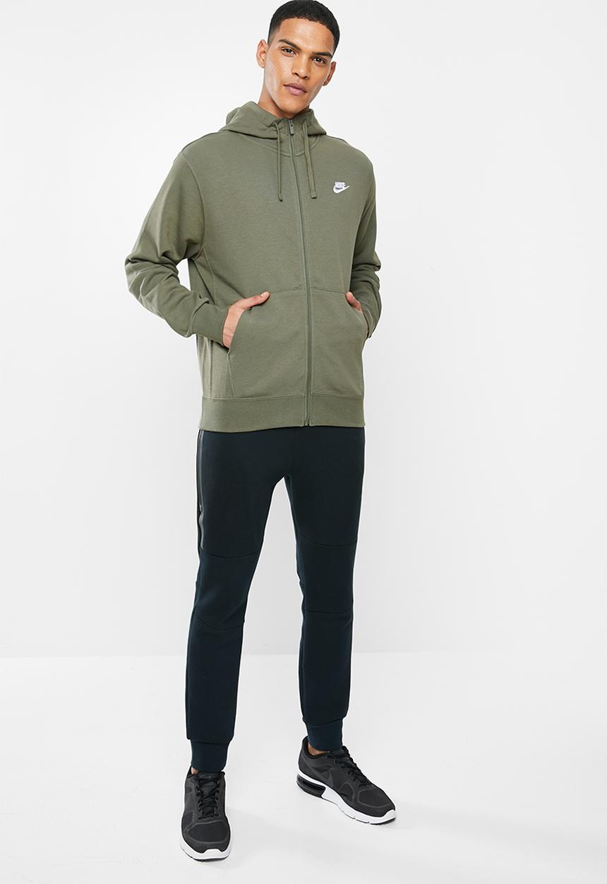 Nike - Nsw club full zip hoodie - khaki