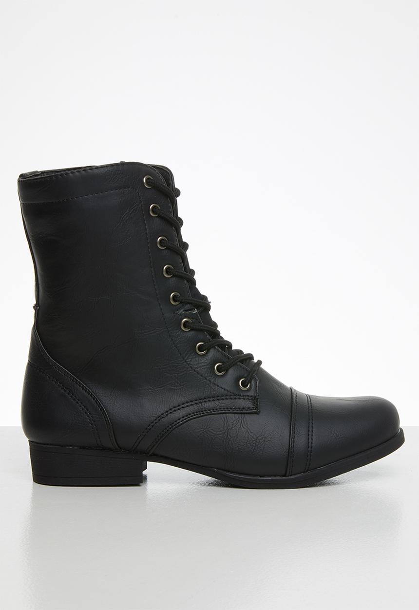 STYLE REPUBLIC - Lola lace-up boot - black