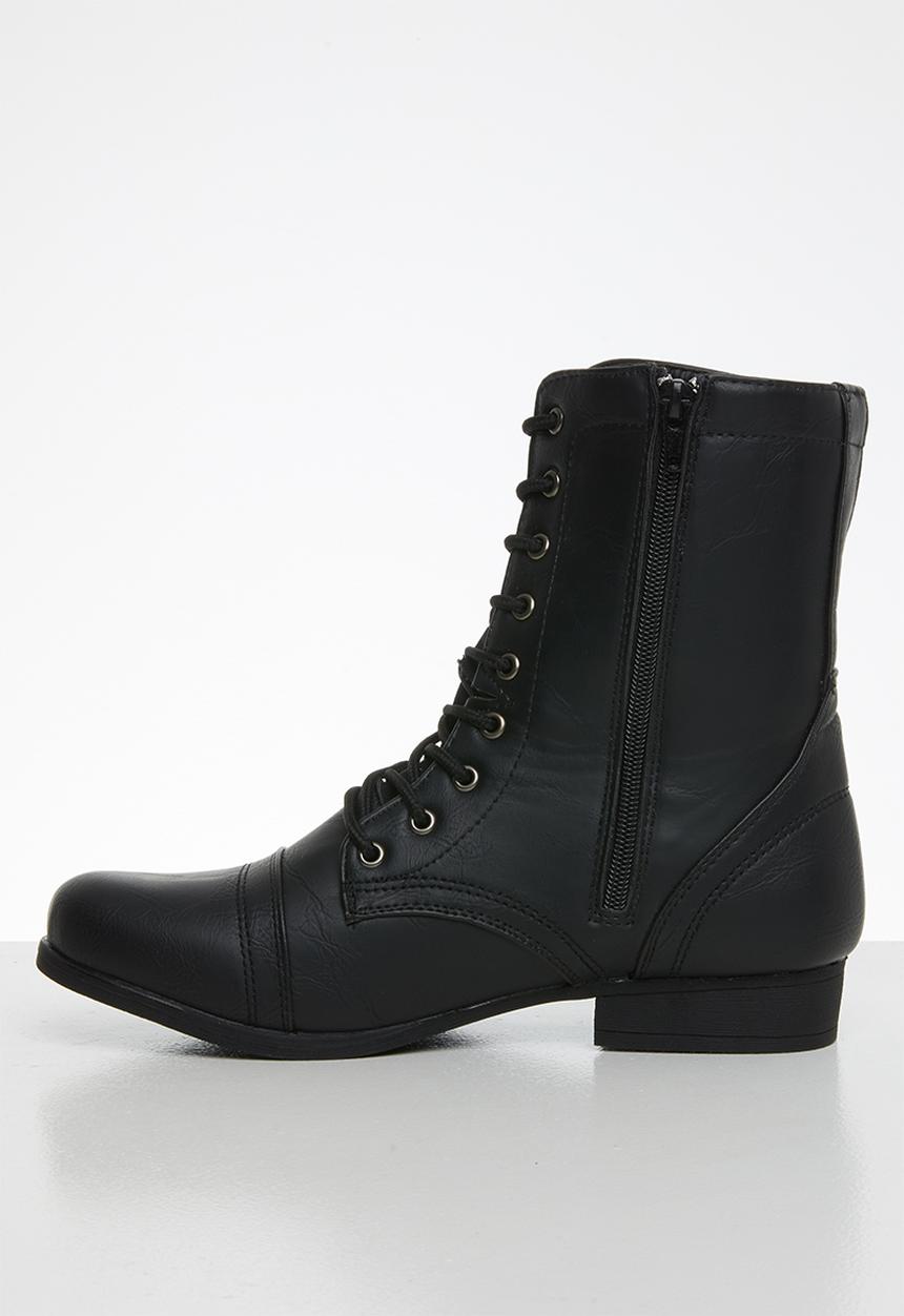 STYLE REPUBLIC - Lola lace-up boot - black