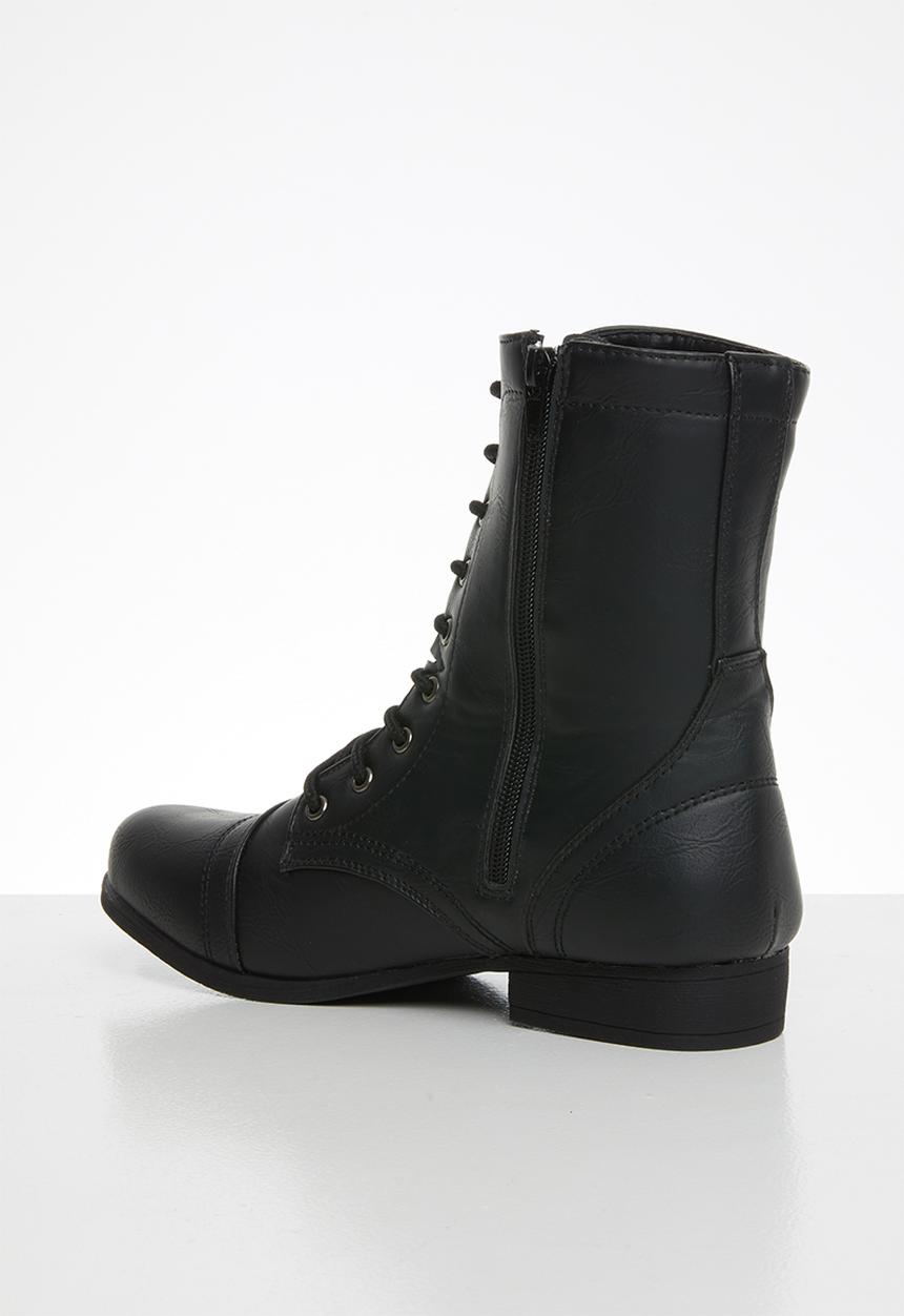 STYLE REPUBLIC - Lola lace-up boot - black