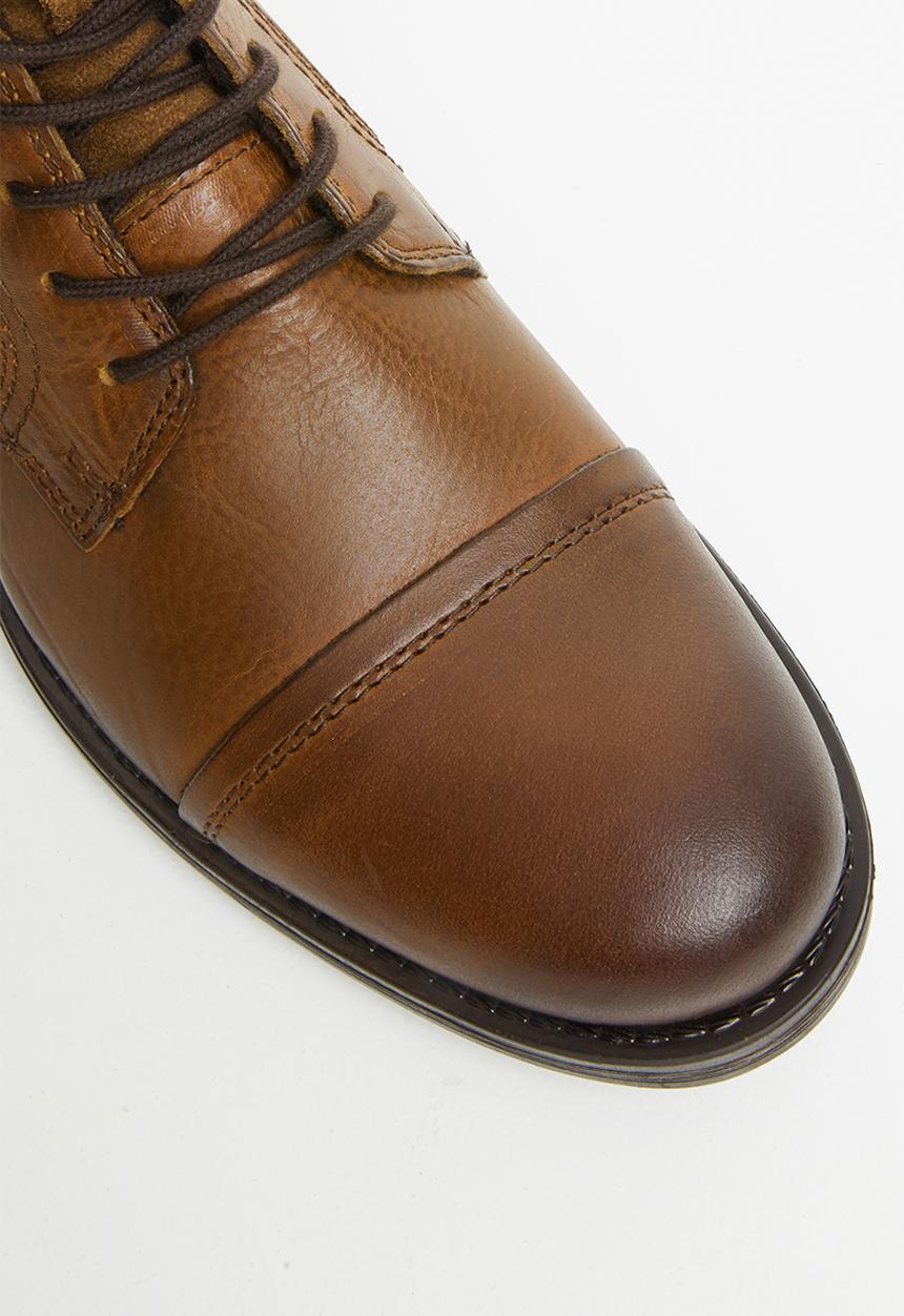 Jack & Jones - Russel leather - brown 