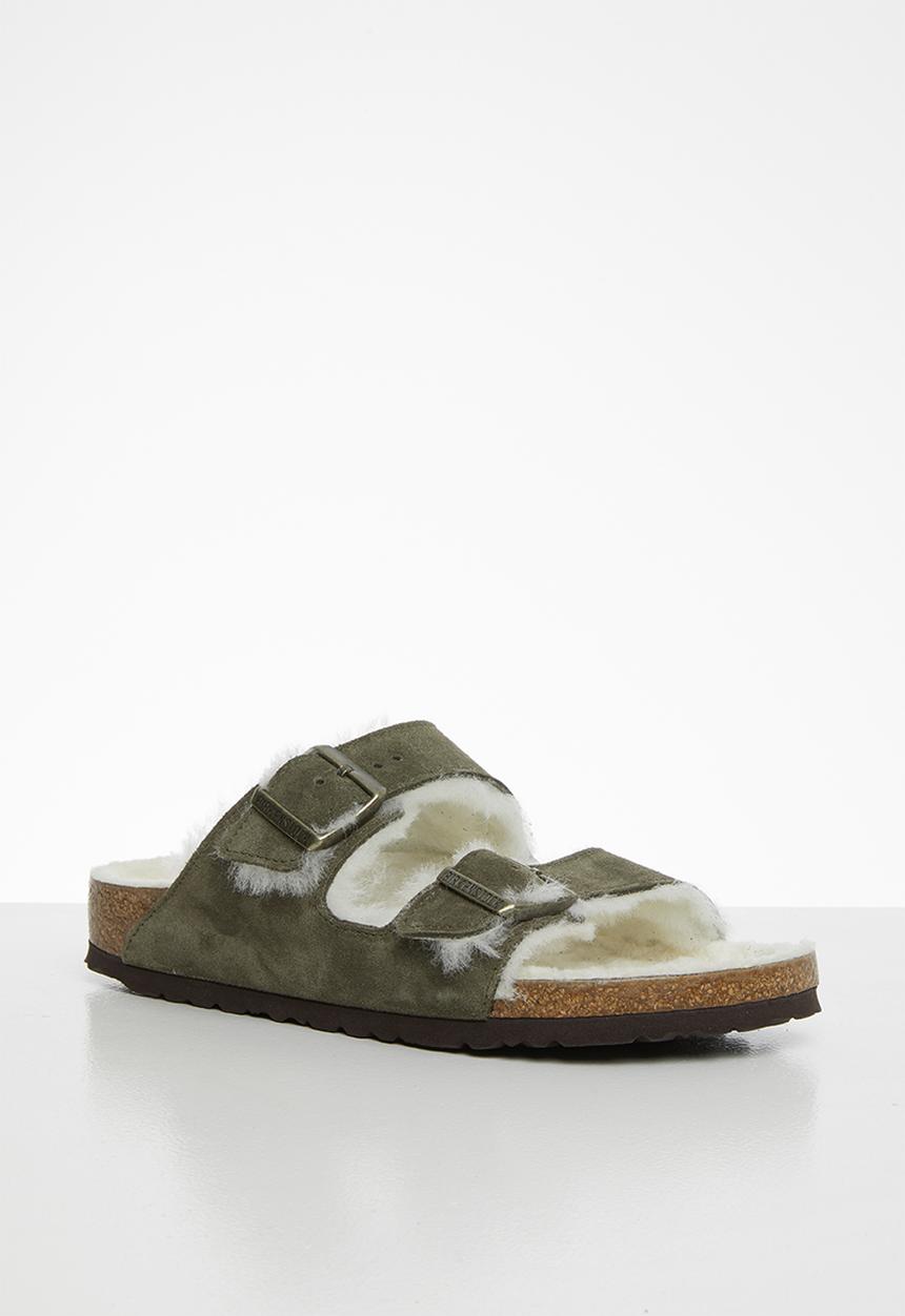 Birkenstock - Arizona suede sheepskin narrow - green