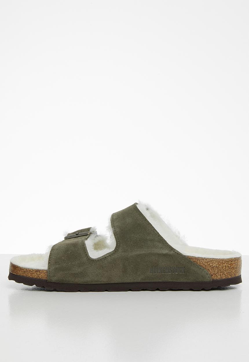 Birkenstock - Arizona suede sheepskin narrow - green