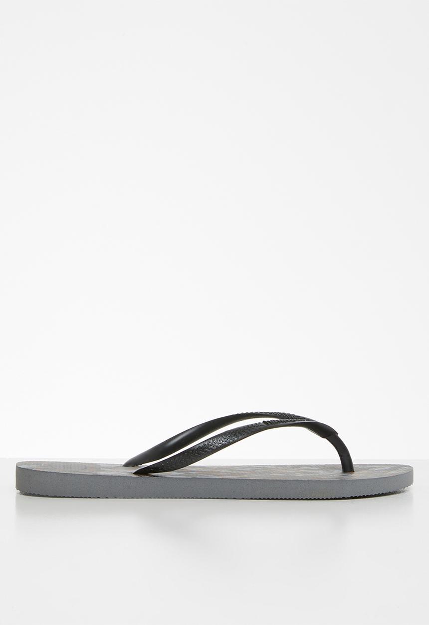 Havaianas - Slim animals - steel grey & black