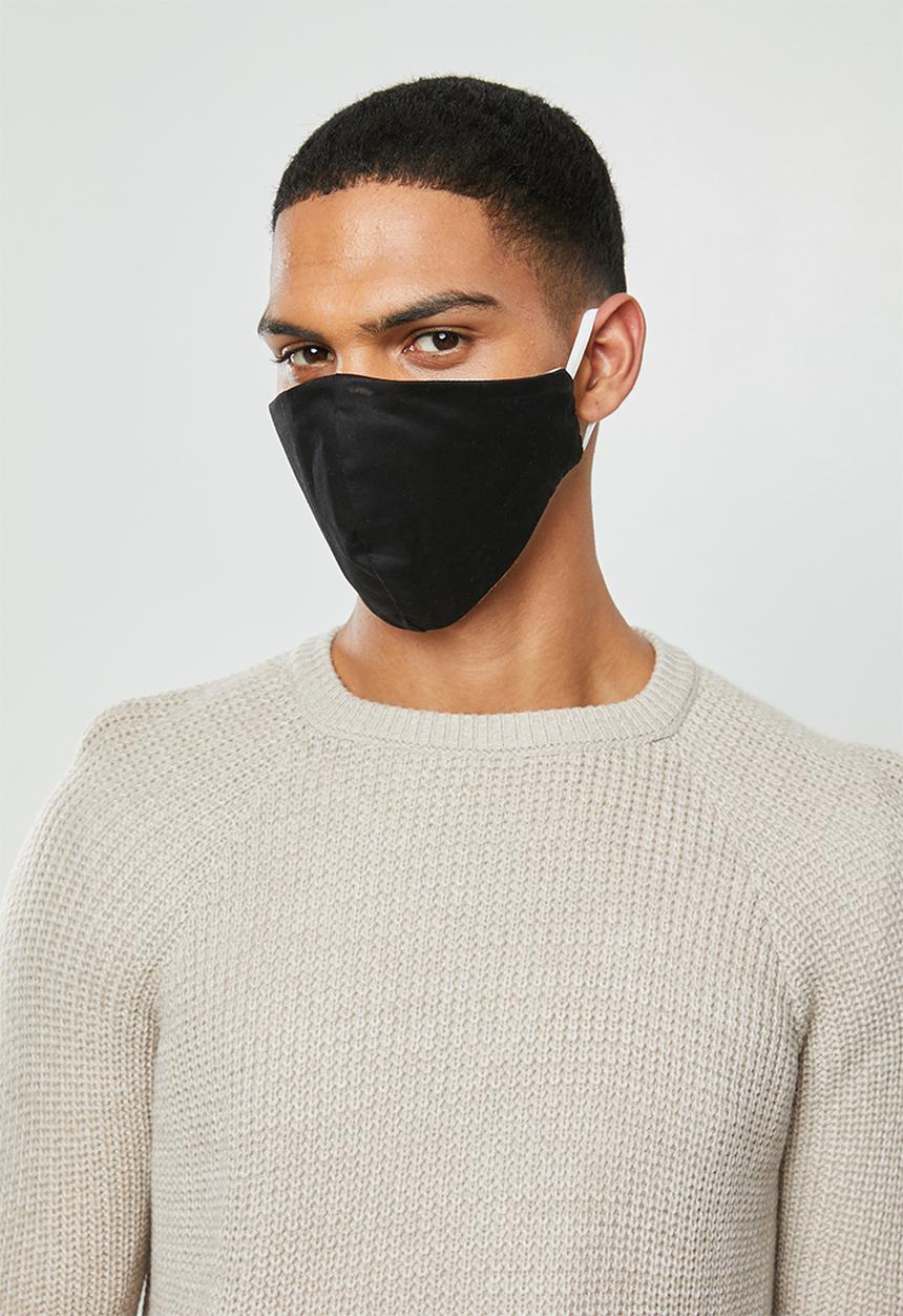 Superbalist - Reversible 2 pack mask - beige & black