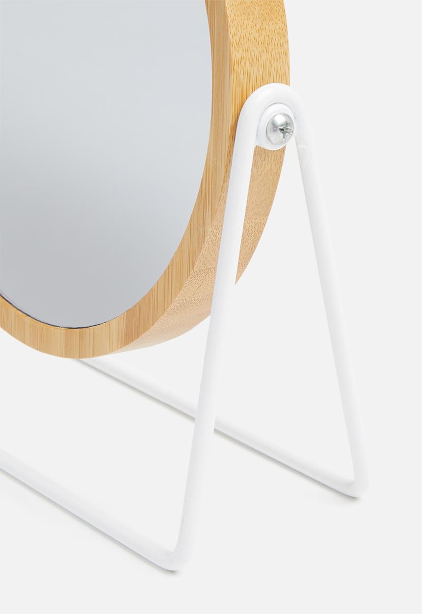 Bathroom Solutions - Double sided bathroom mirror - white