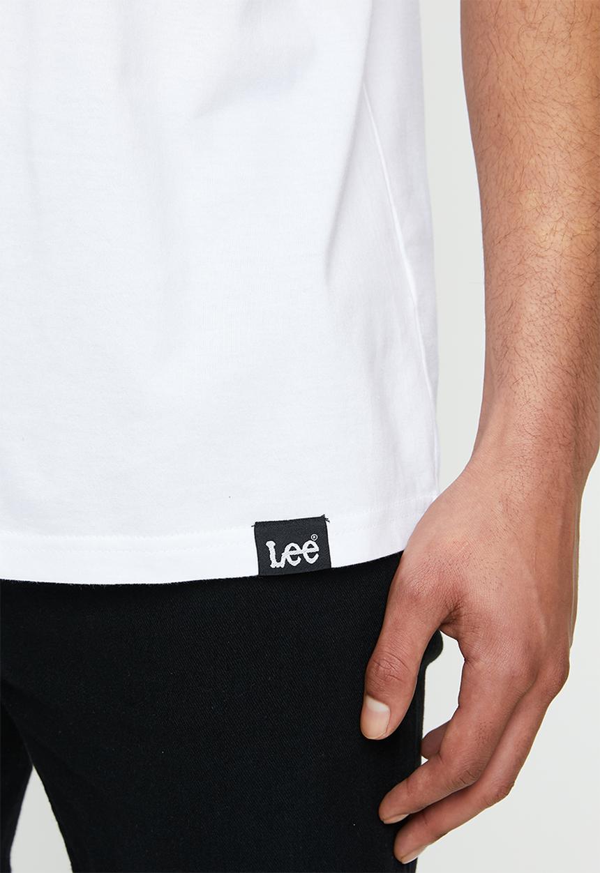 Lee  - Keyline logo tee - white