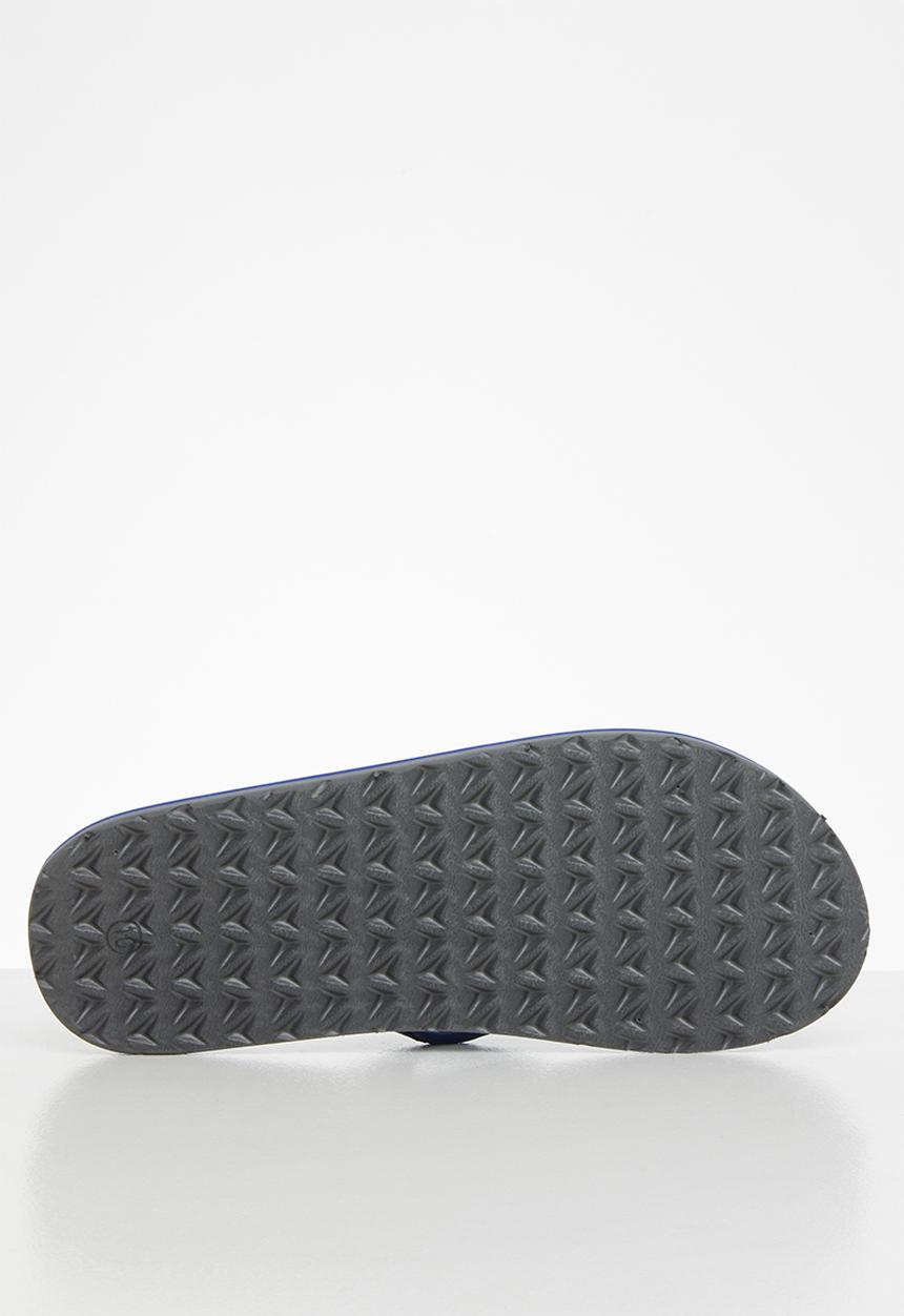 POLO - Asher fabric thong flip flop - black