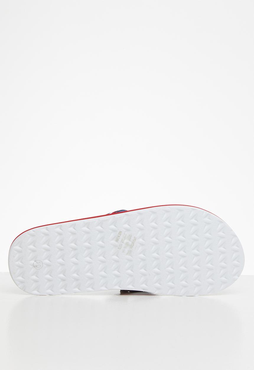 POLO - Asher fabric thong flip flop - navy