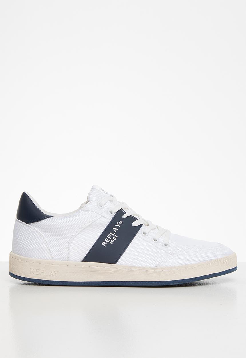 Replay - Blog fern - white & navy