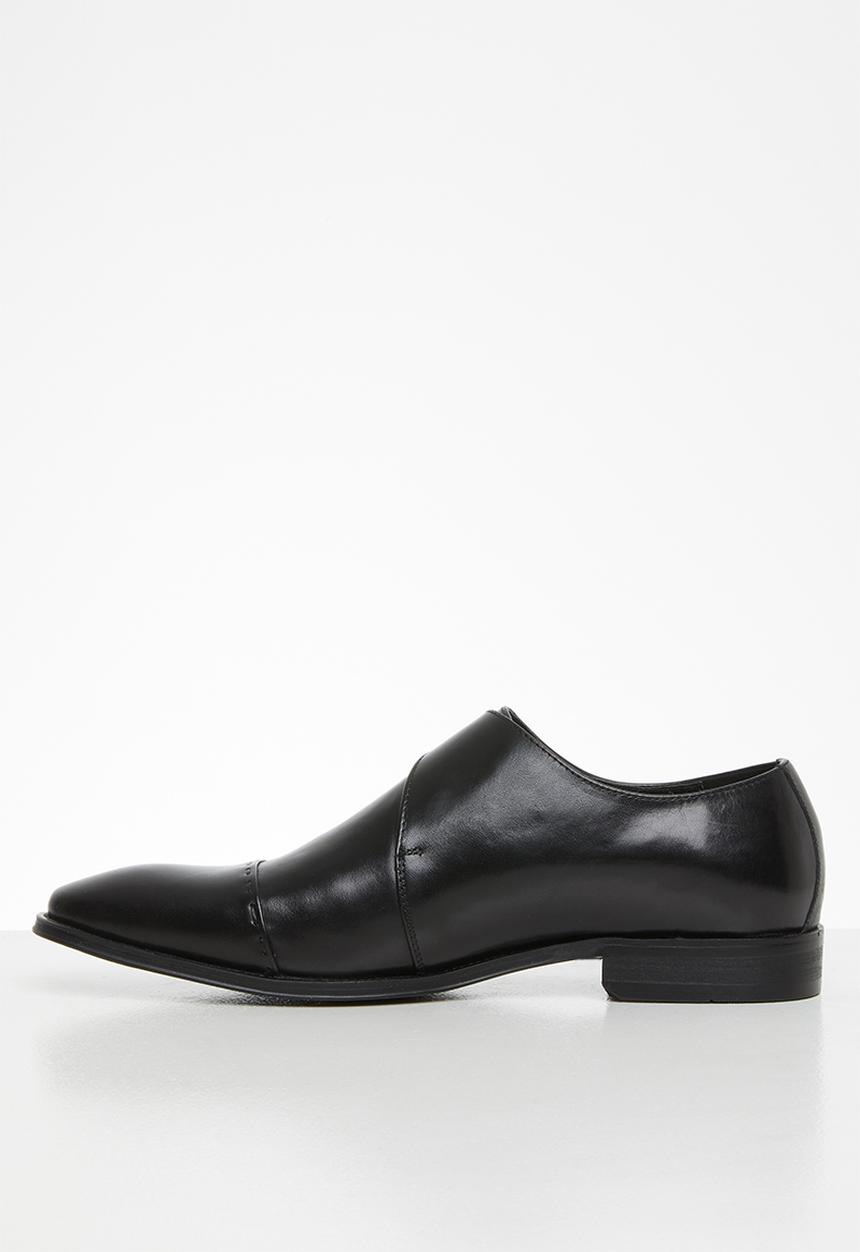 POLO - John side buckle monk toe cap - black