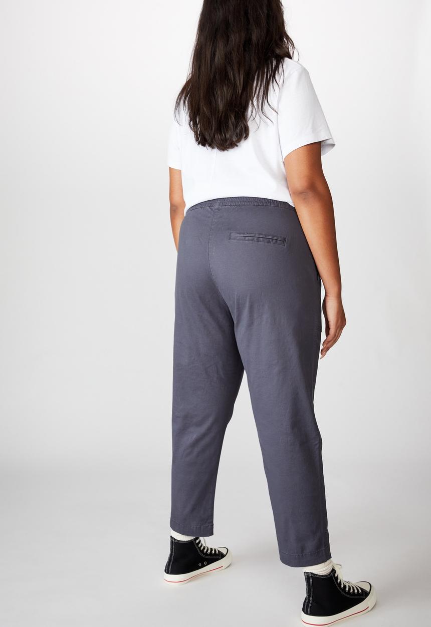 Cotton On - Curve high rise chino - midnight blue