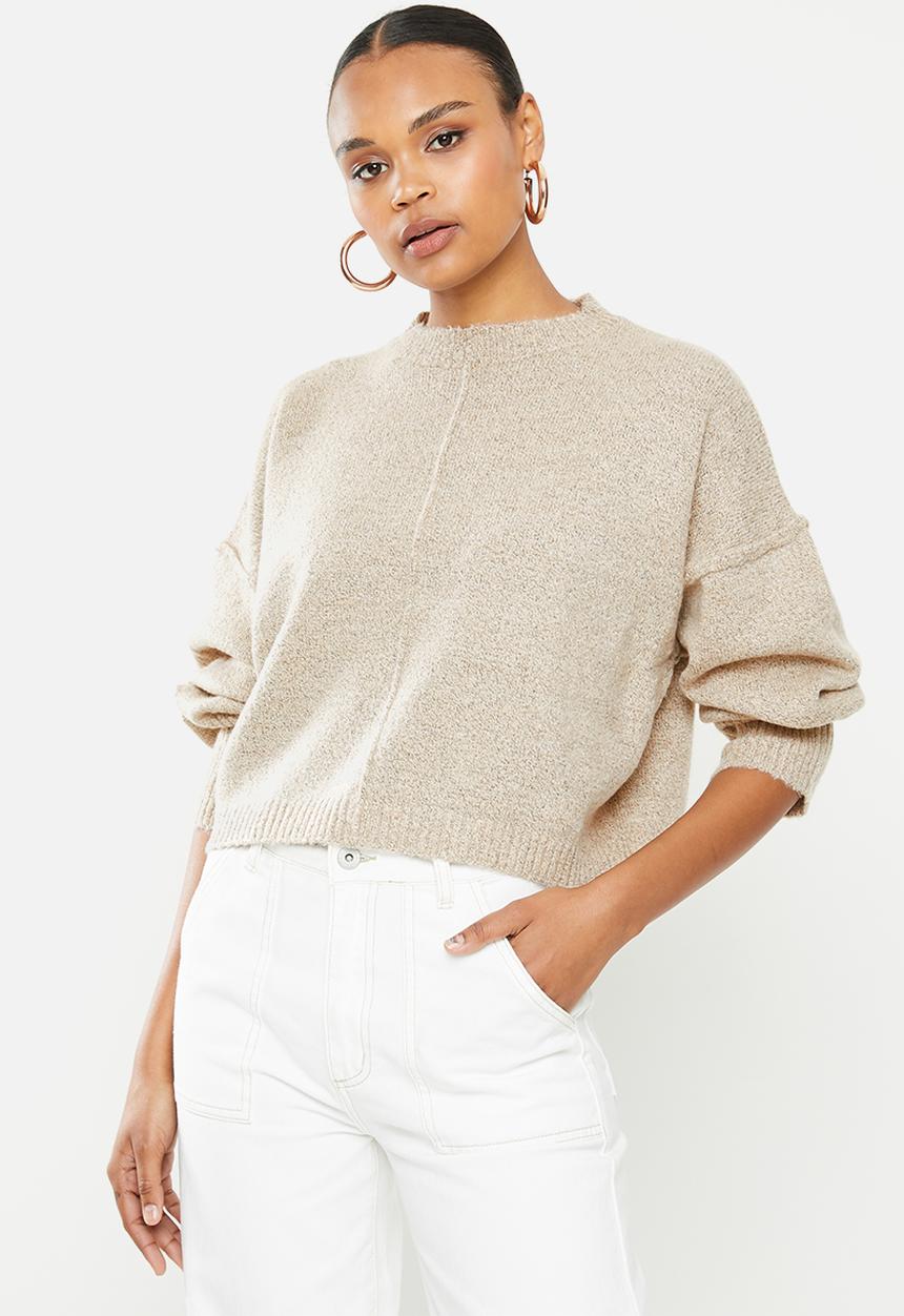 Missguided - Extreme wide sleeve jumper - neutral 