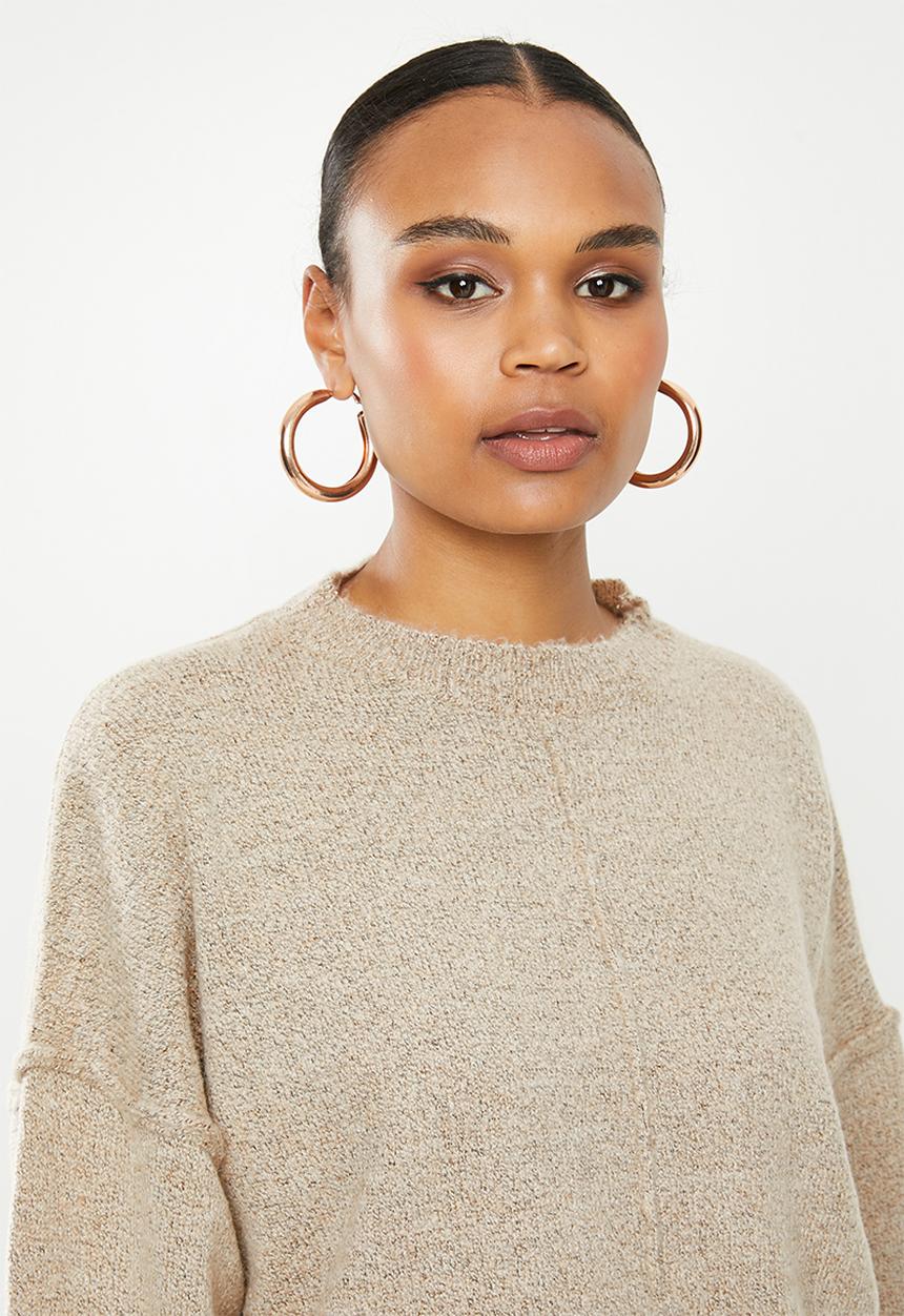 Missguided - Extreme wide sleeve jumper - neutral 