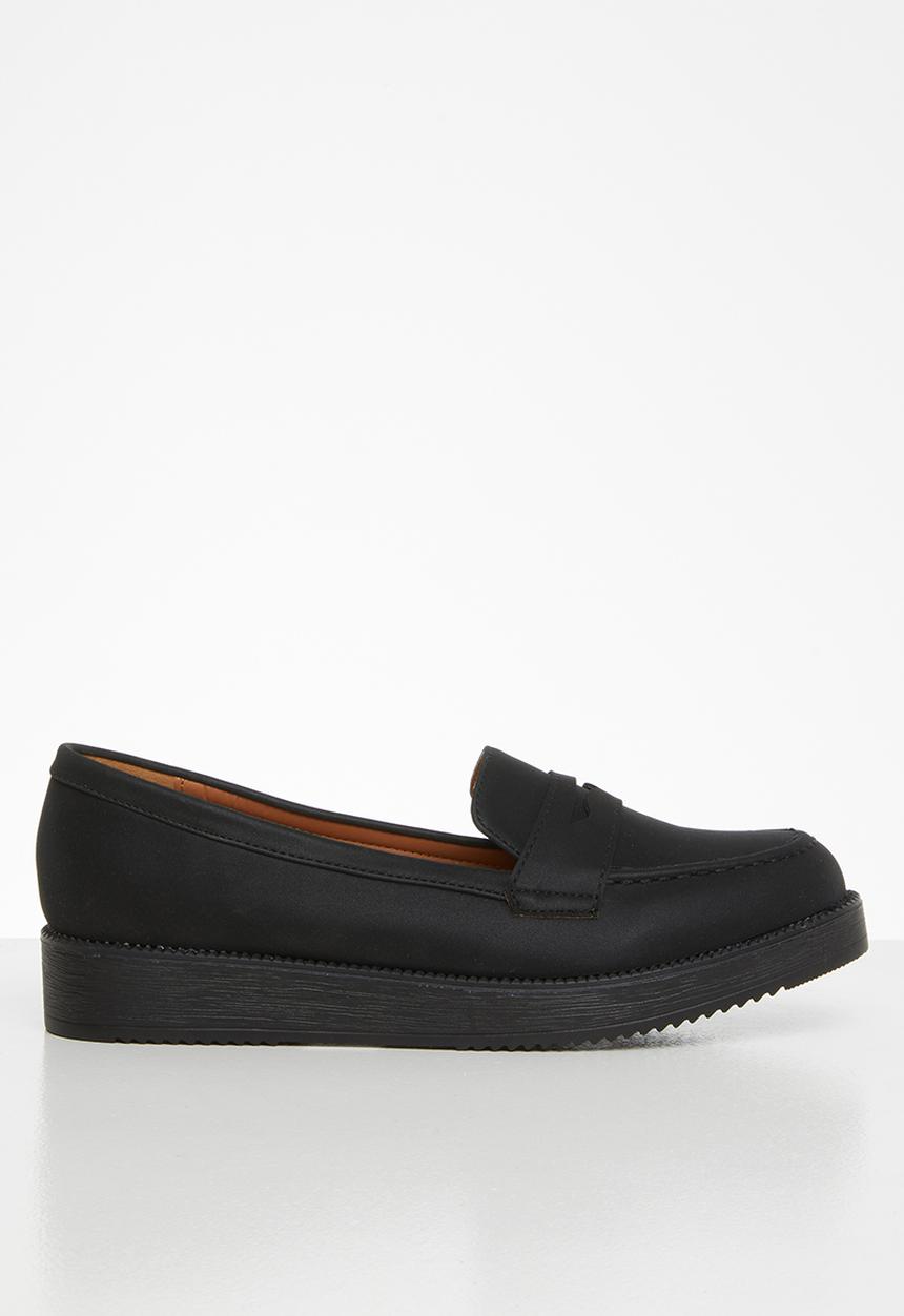 Jada - Flatform loafer - black