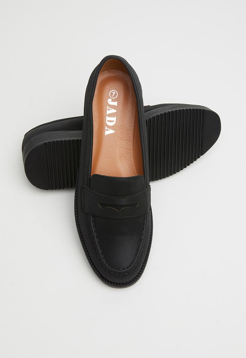 Jada - Flatform loafer - black