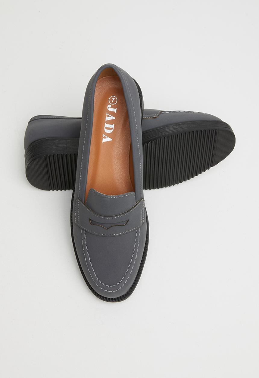 Jada - Flatform loafer - grey