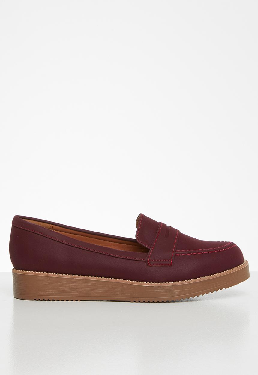 Jada - Flatform loafer - burgundy