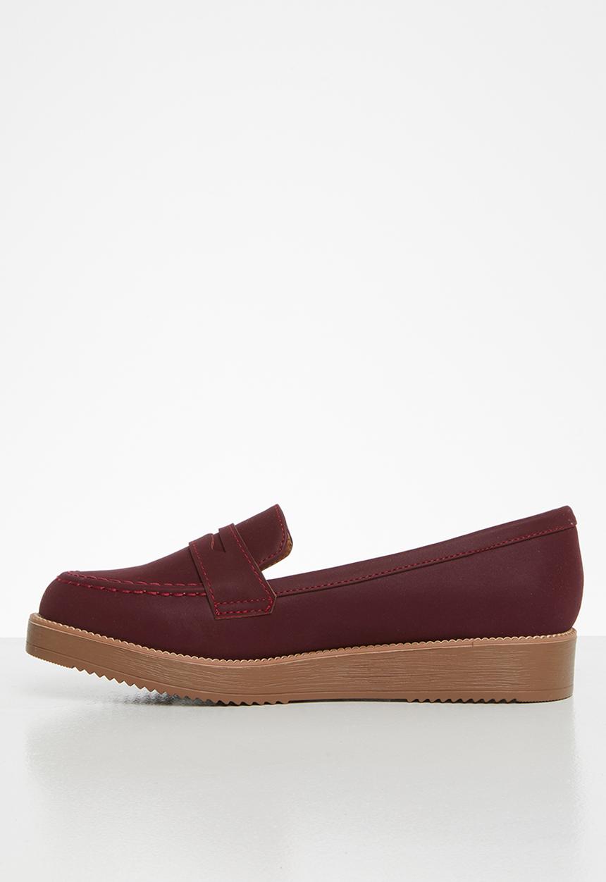 Jada - Flatform loafer - burgundy