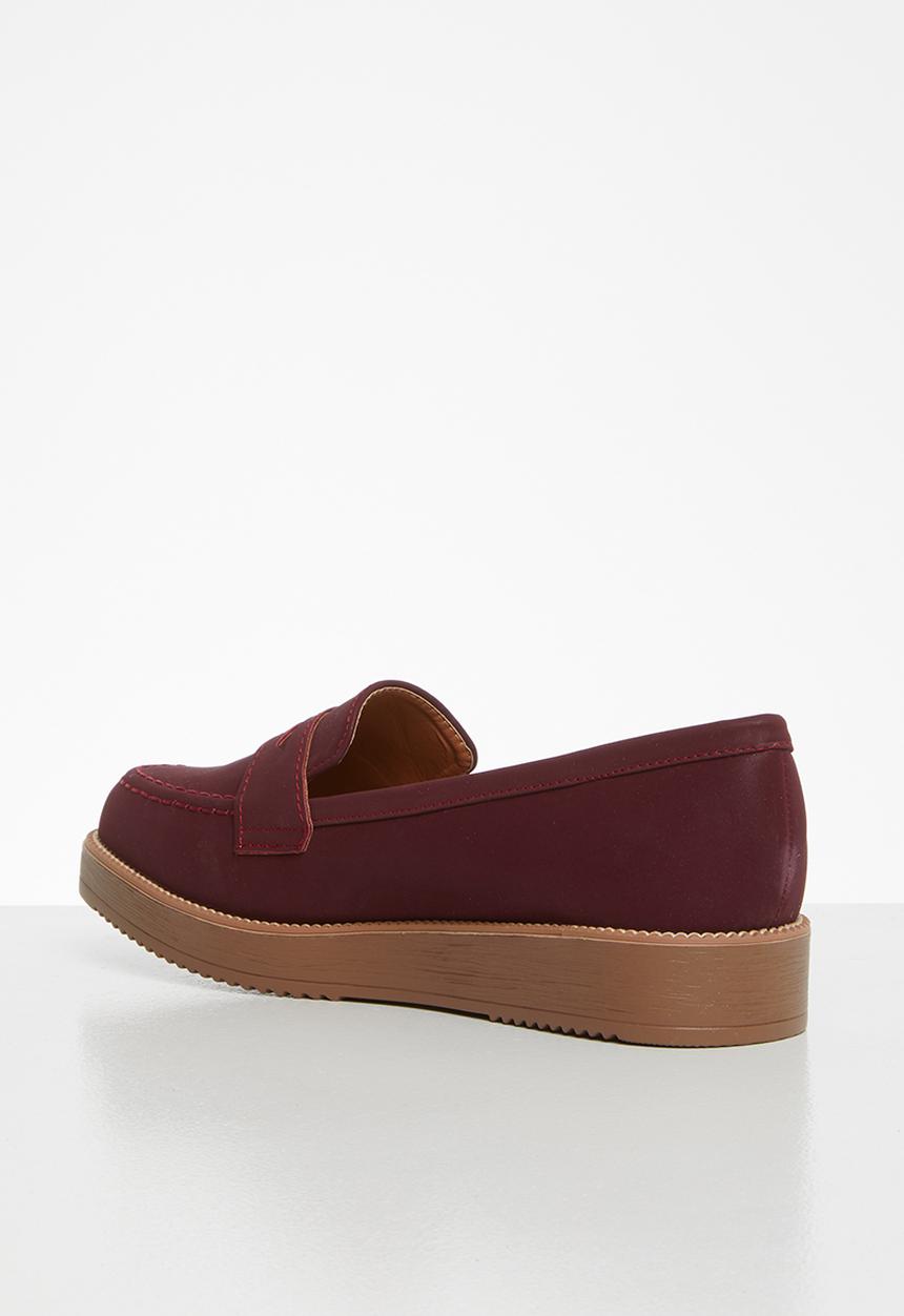 Jada - Flatform loafer - burgundy