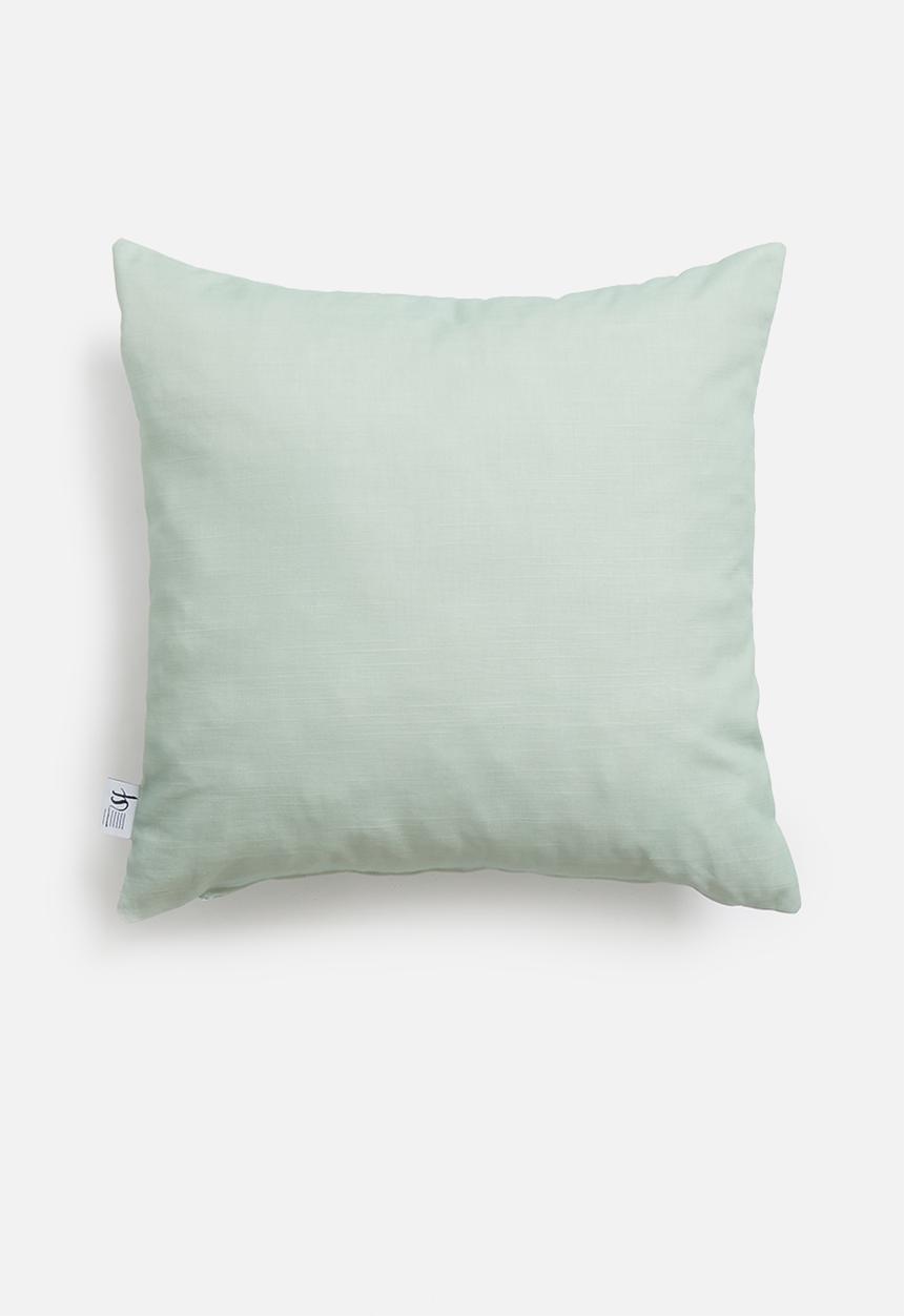 Sixth Floor - Planet earth cushion cover - sea foam