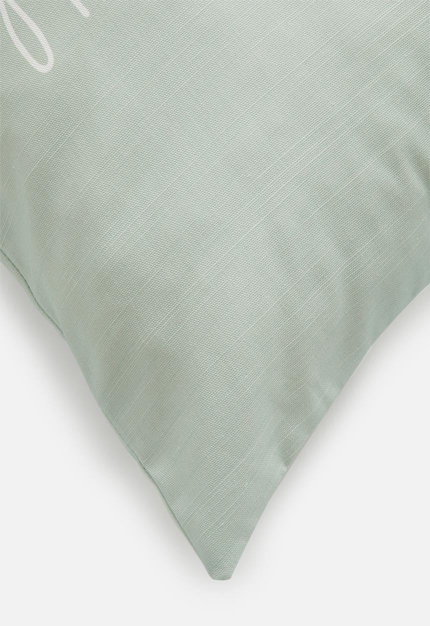 Sixth Floor - Planet earth cushion cover - sea foam