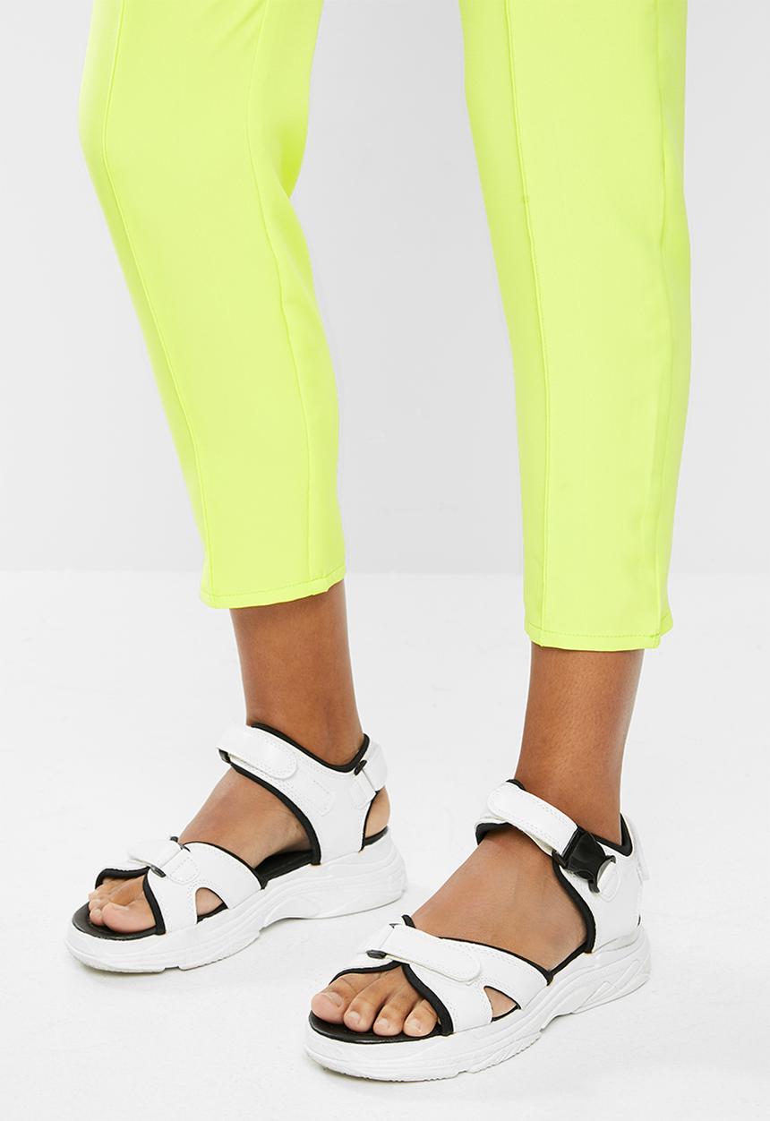 Missguided - Co ord belted cigarette pants - lime