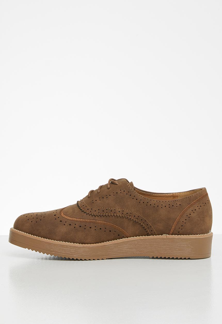 Jada - Flatform brogue - brown