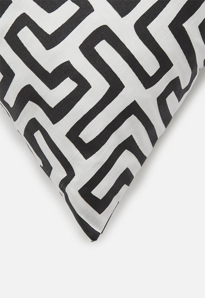 Sixth Floor - Puzzle cushion cover - black & white