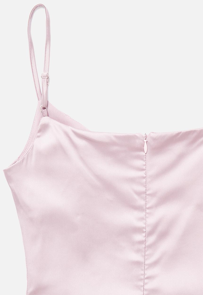 Missguided - Petite satin slip dress - lilac