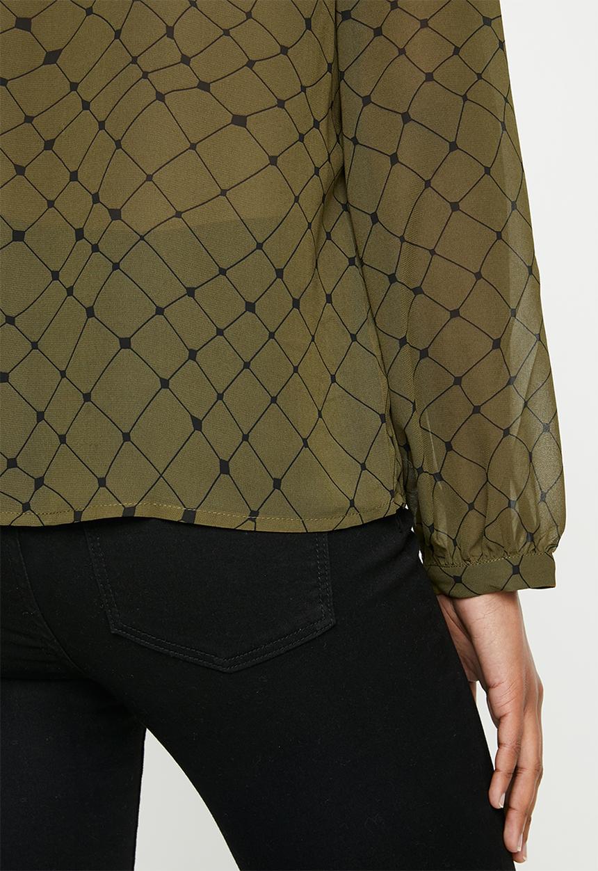 Vero Moda - Anna long sleeve shirt - olive