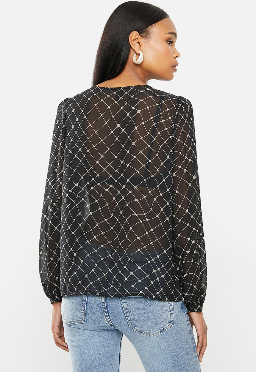 Vero Moda - Anna long sleeve shirt - black 
