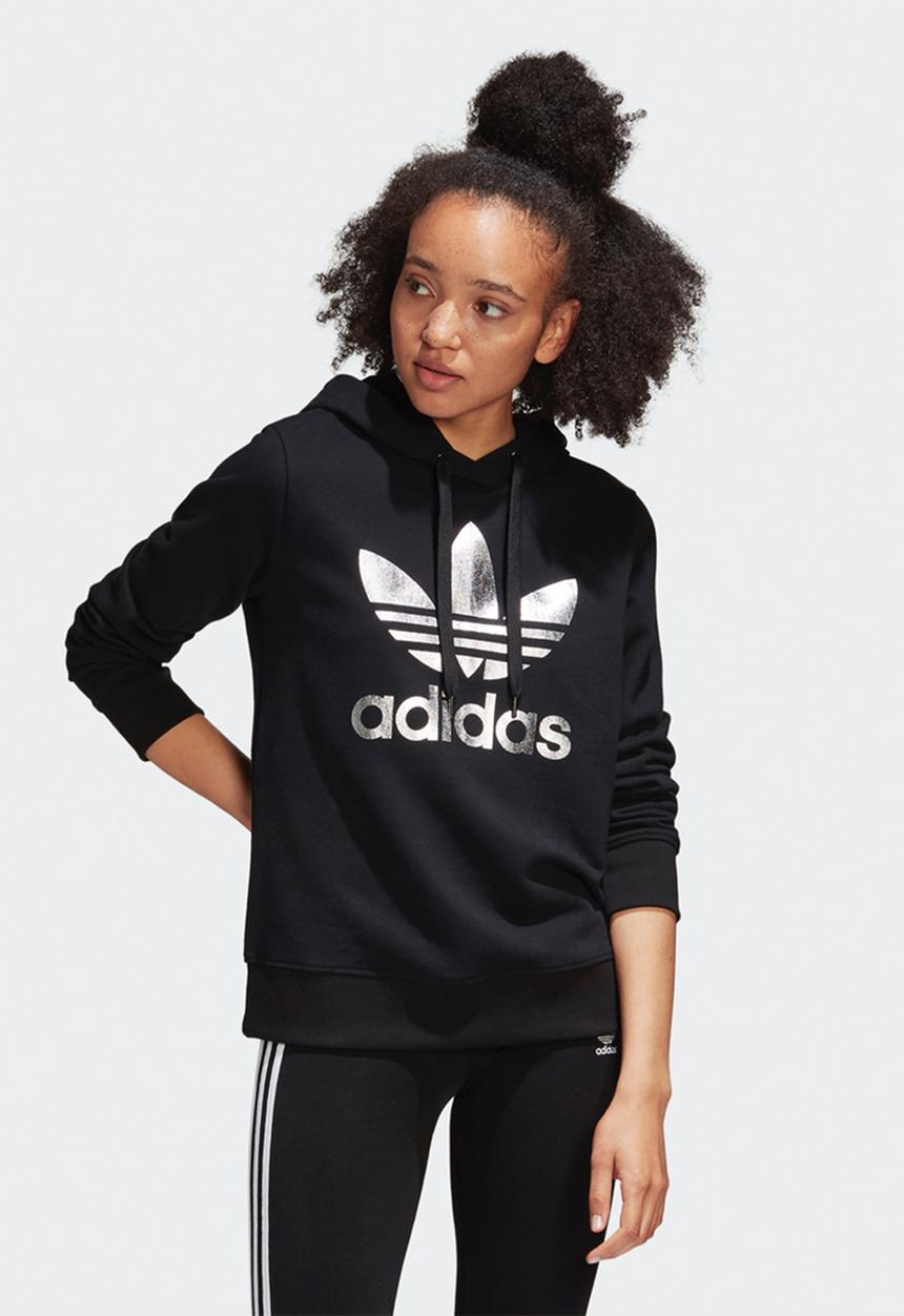 adidas Originals - Trefoil tracktop - black & white