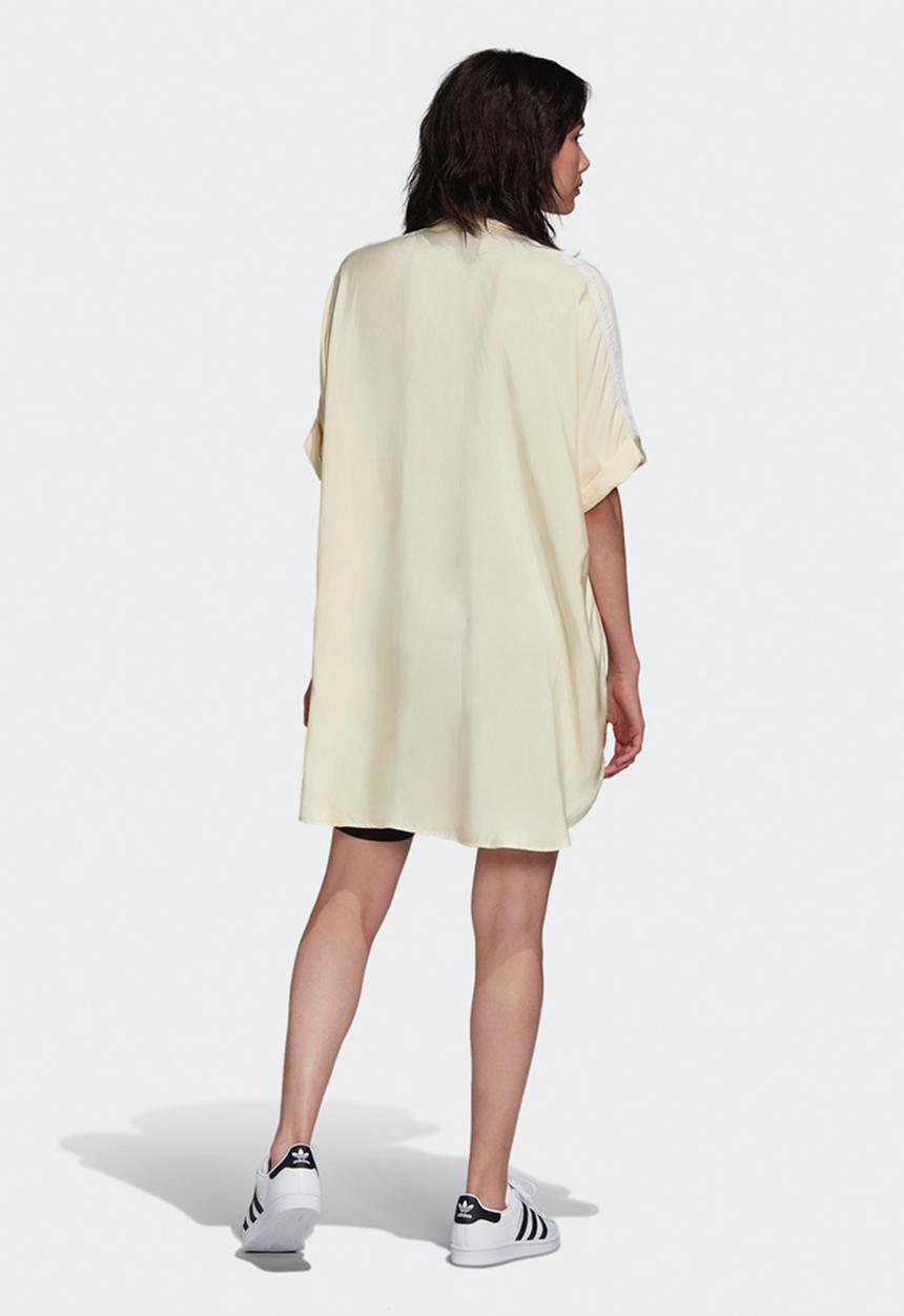 adidas Originals - Adicolour satin dress - yellow
