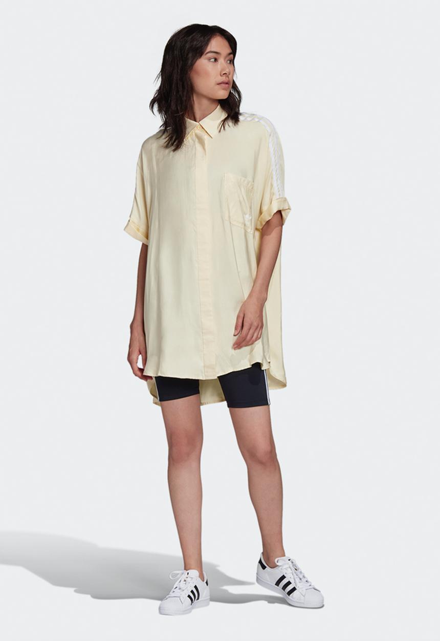 adidas Originals - Adicolour satin dress - yellow