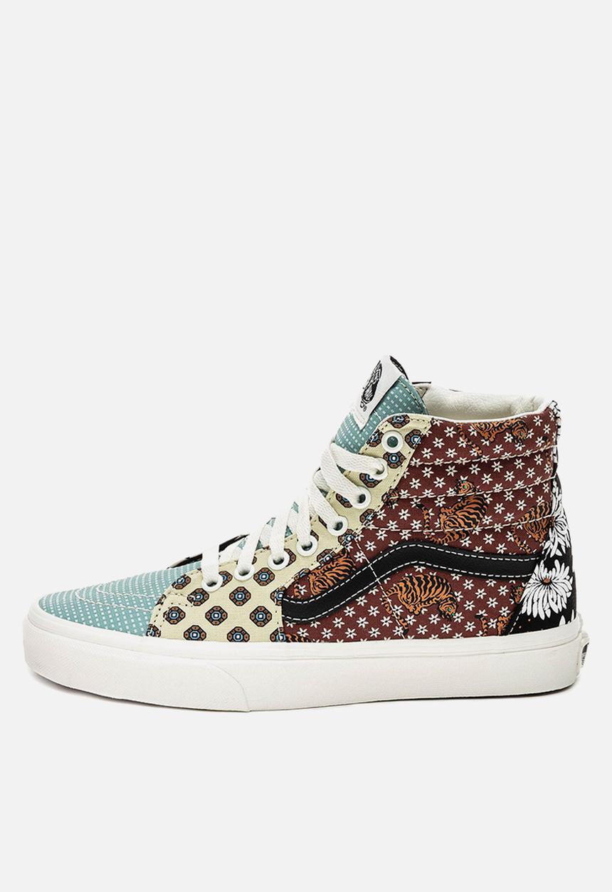 Vans - Sk8-hi - (tiger patchwork) black/true white