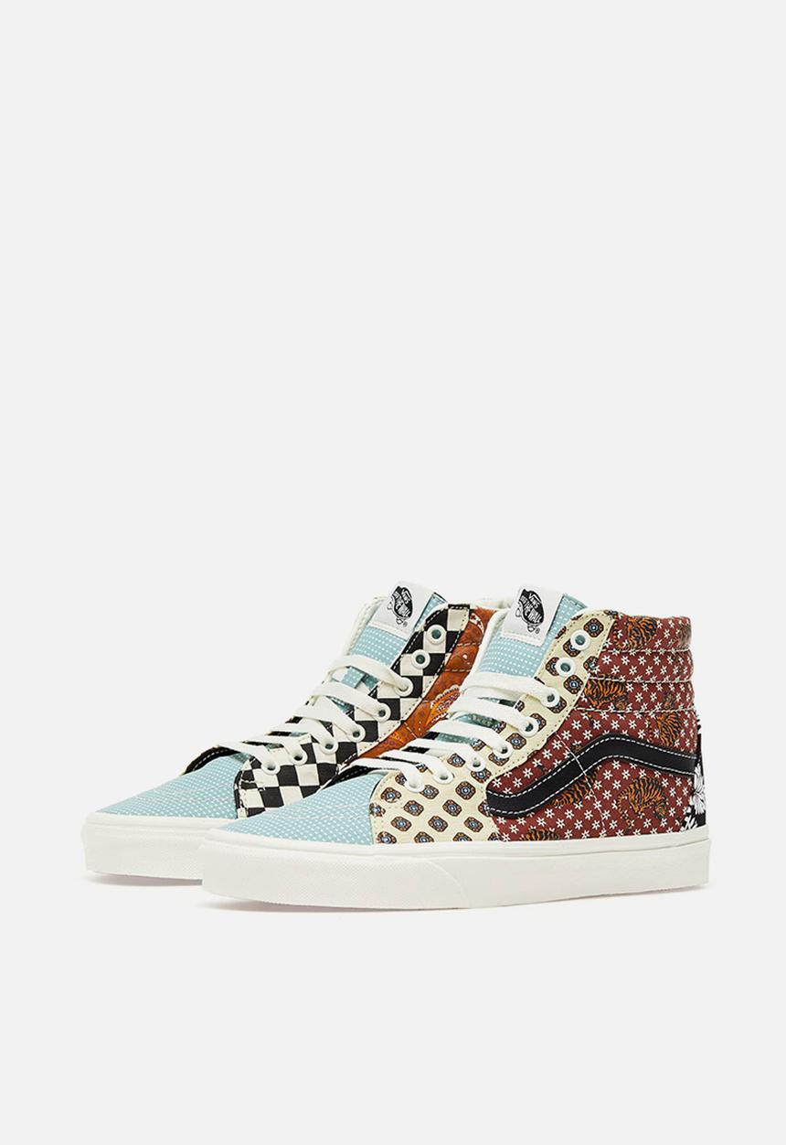 Vans - Sk8-hi - (tiger patchwork) black/true white
