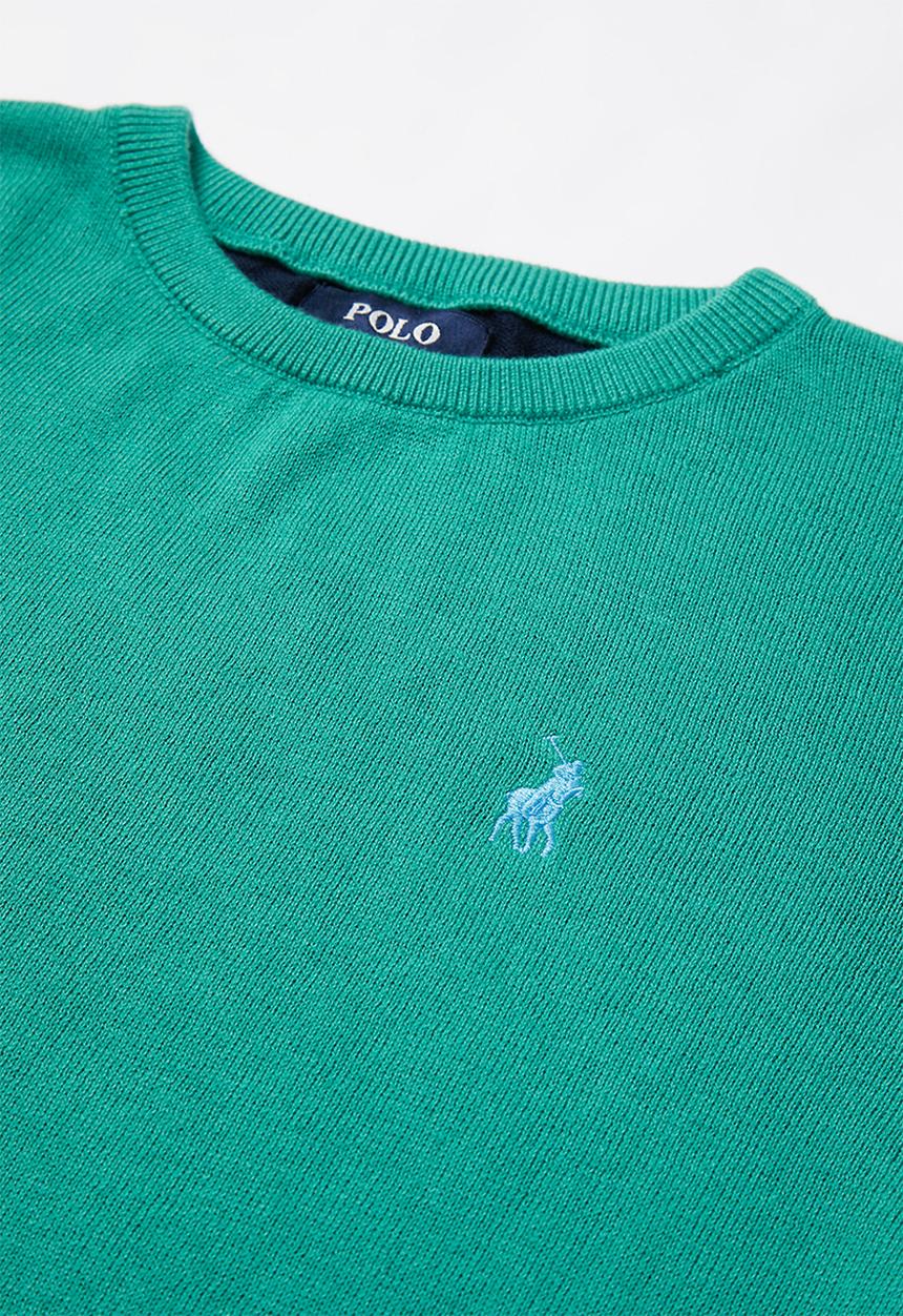 POLO - Boys Jason colour blocked pullover - green